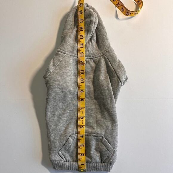 Zack & Zoey Fleece-Lined Grey Dog Hoodie Small/Medium 100% Cotton EUC - Picture 7 of 12